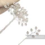 Chunky Cluster Pearlized Wired Faux Pearl Sprays - 11 Stems