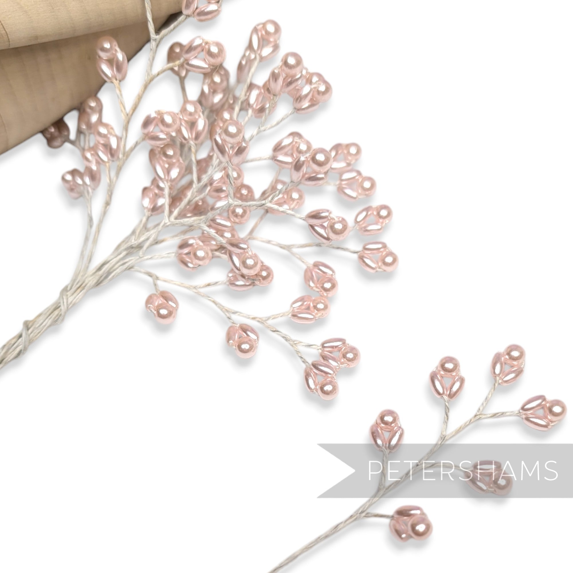 Chunky Cluster Pearlized Wired Faux Pearl Sprays - 11 Stems