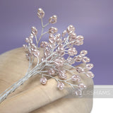 Chunky Cluster Pearlized Wired Faux Pearl Sprays - 11 Stems