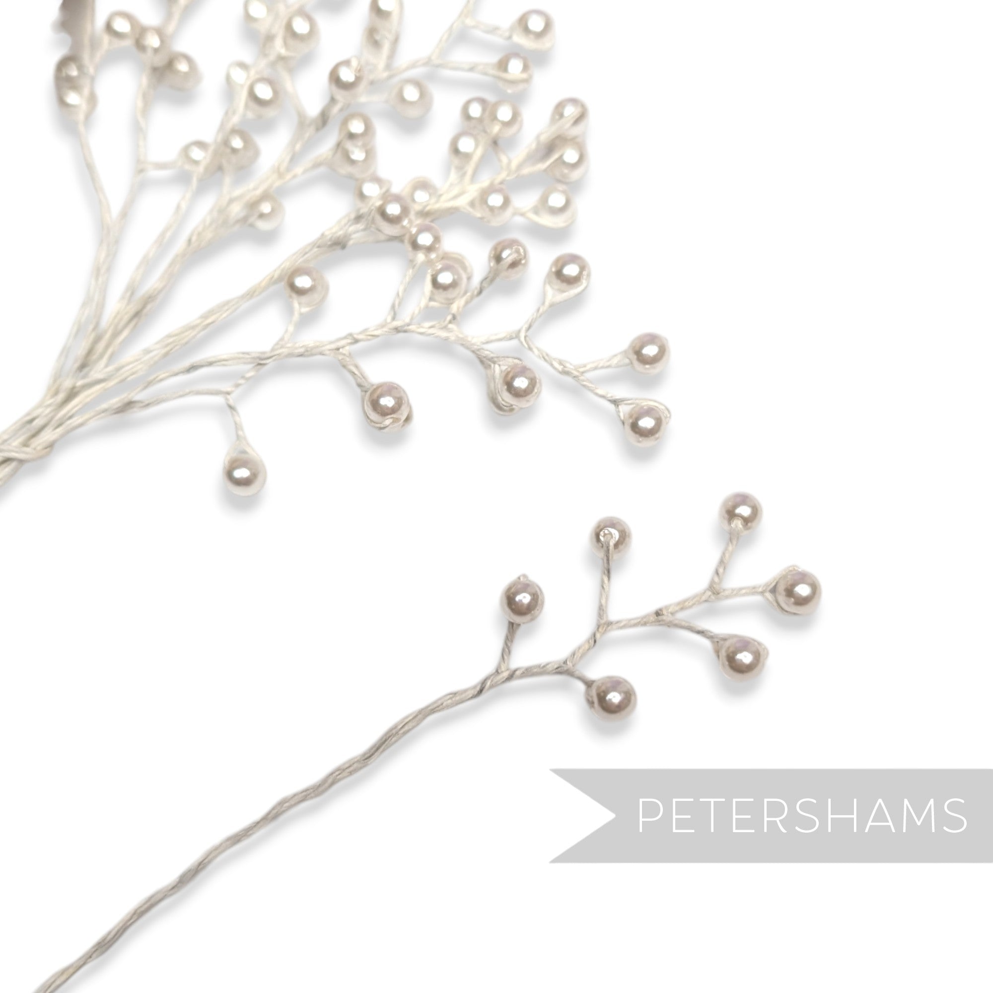 Wired Pearl Sprays - 12 Stems