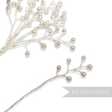 Wired Pearl Sprays - 12 Stems