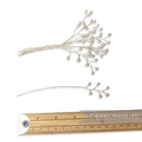 Wired Pearl Sprays - 12 Stems