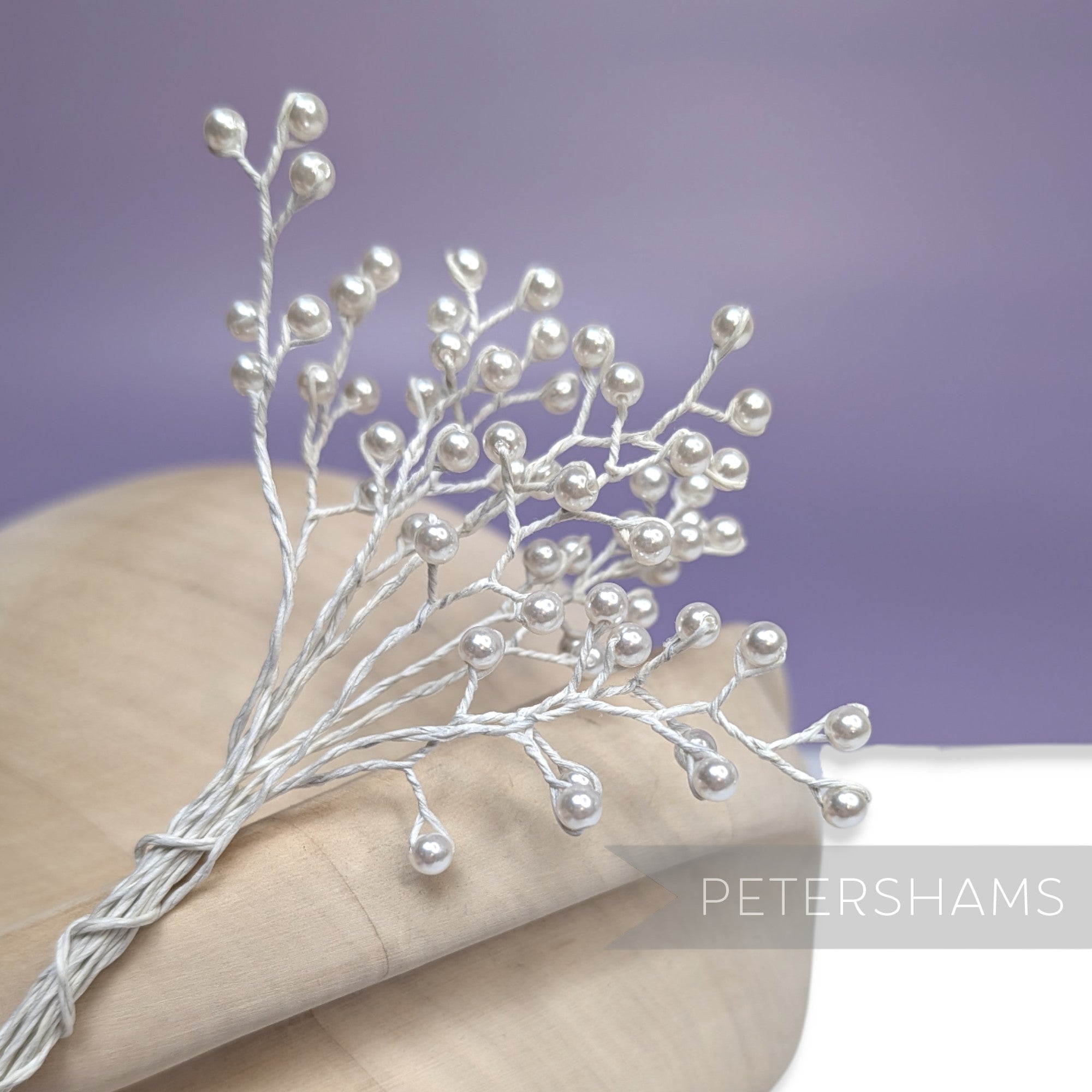 Wired Pearl Sprays - 12 Stems