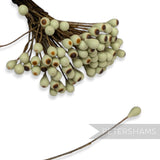 Vintage 1960/70s Brown Tip Matt Finish Single Sided Wired Flower Stamens