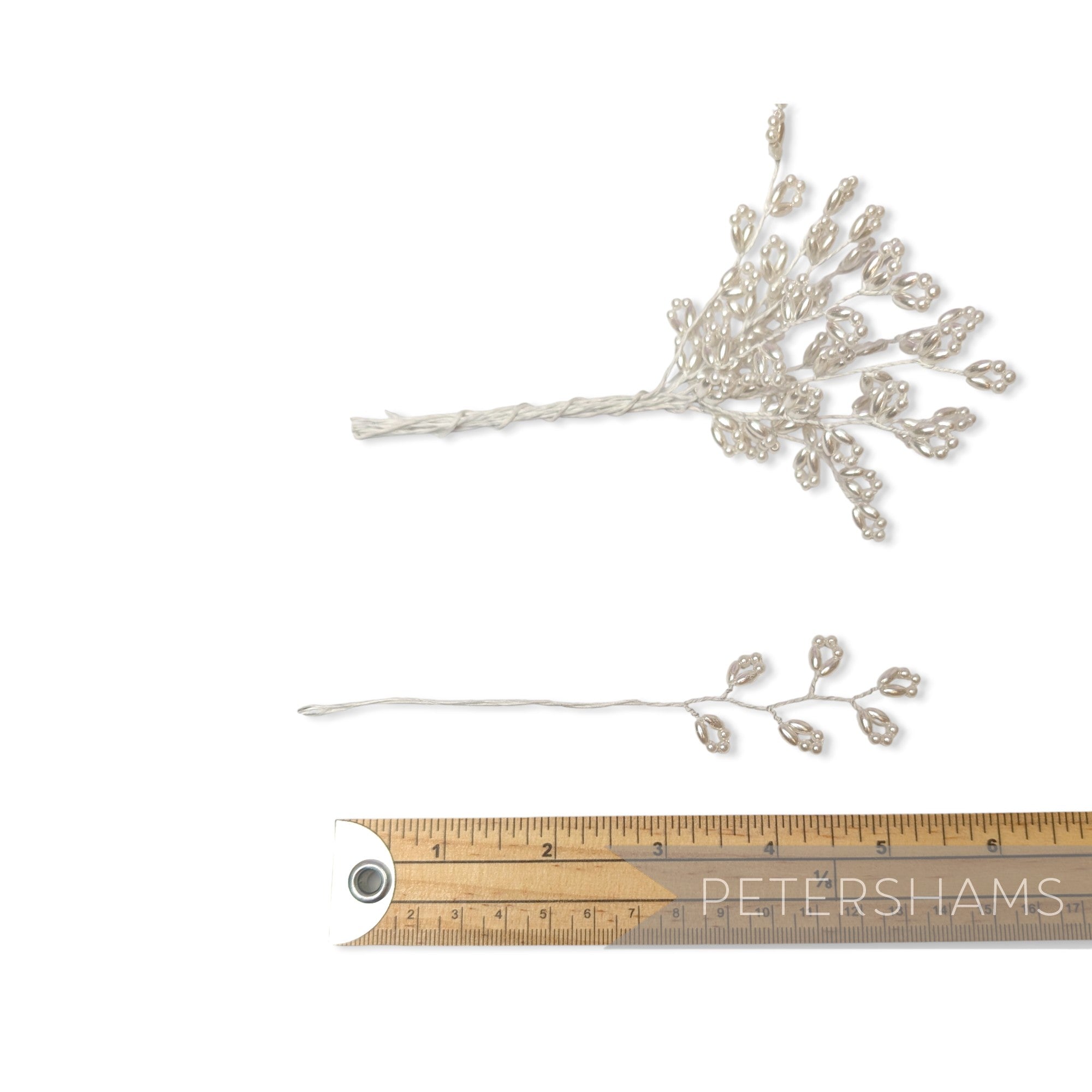 Pearlized Wired Loop Faux Pearl Sprays - 11 Stems