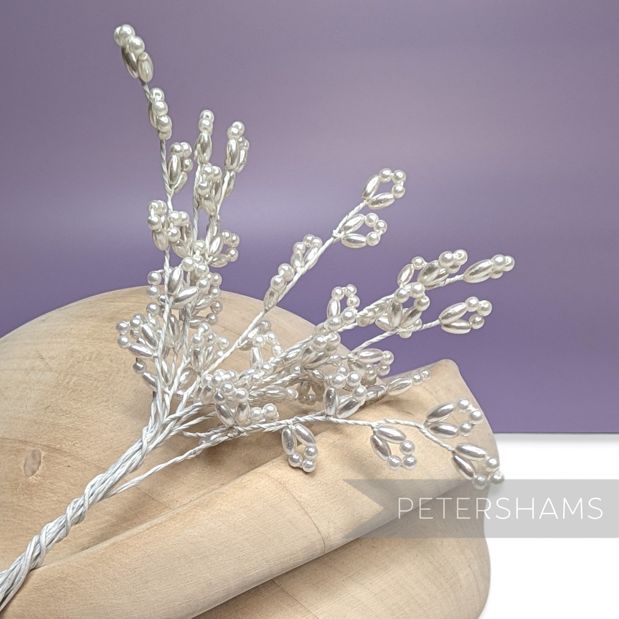 Pearlized Wired Loop Faux Pearl Sprays - 11 Stems