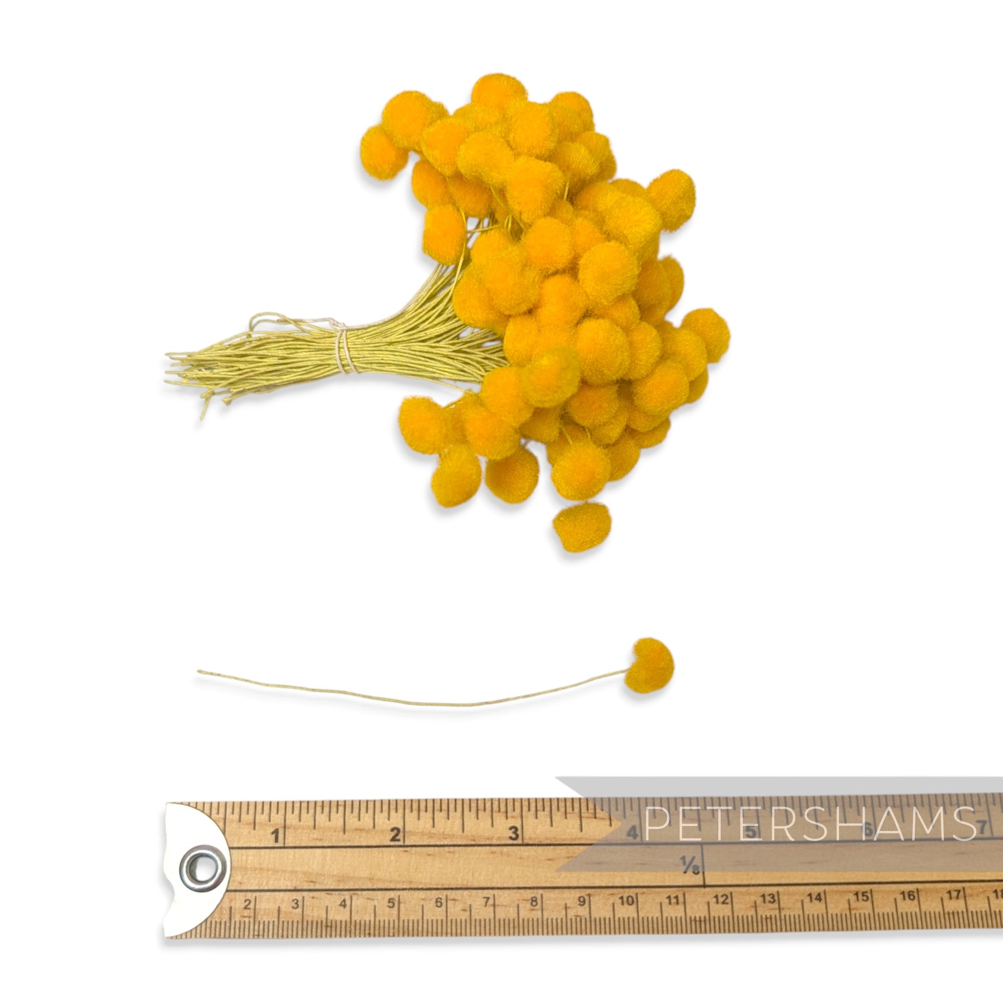 Single Sided Daisy Pom Vintage 1960/70s Wired Flower Center Stamens