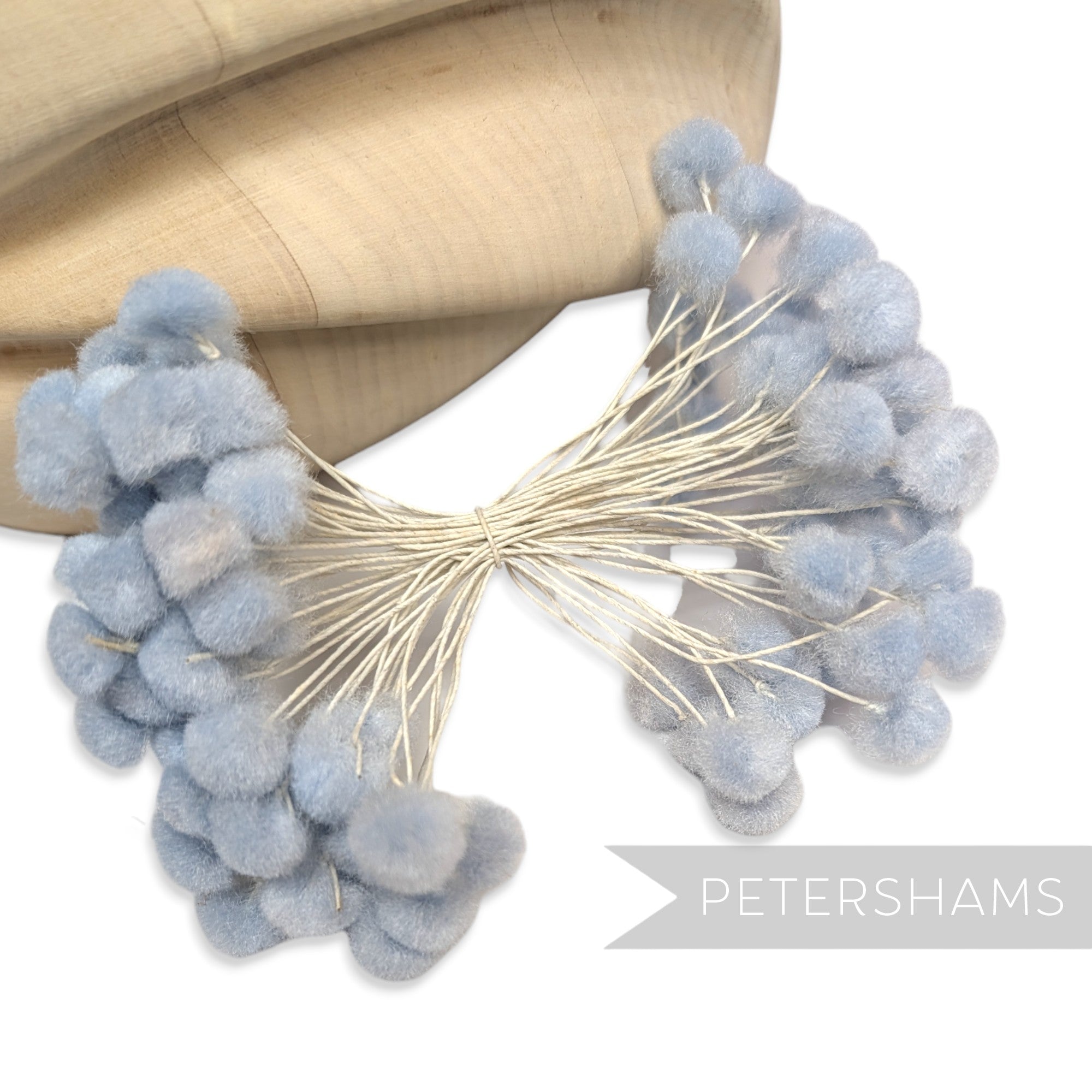 Double Sided Daisy Pom Vintage 1960/70s Wired Flower Center Stamens