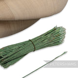 Vintage 1950s Wired Single Sided Pointy Aqua Stamens - Approx. 100 Stems