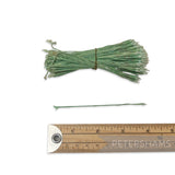 Vintage 1950s Wired Single Sided Pointy Aqua Stamens - Approx. 100 Stems