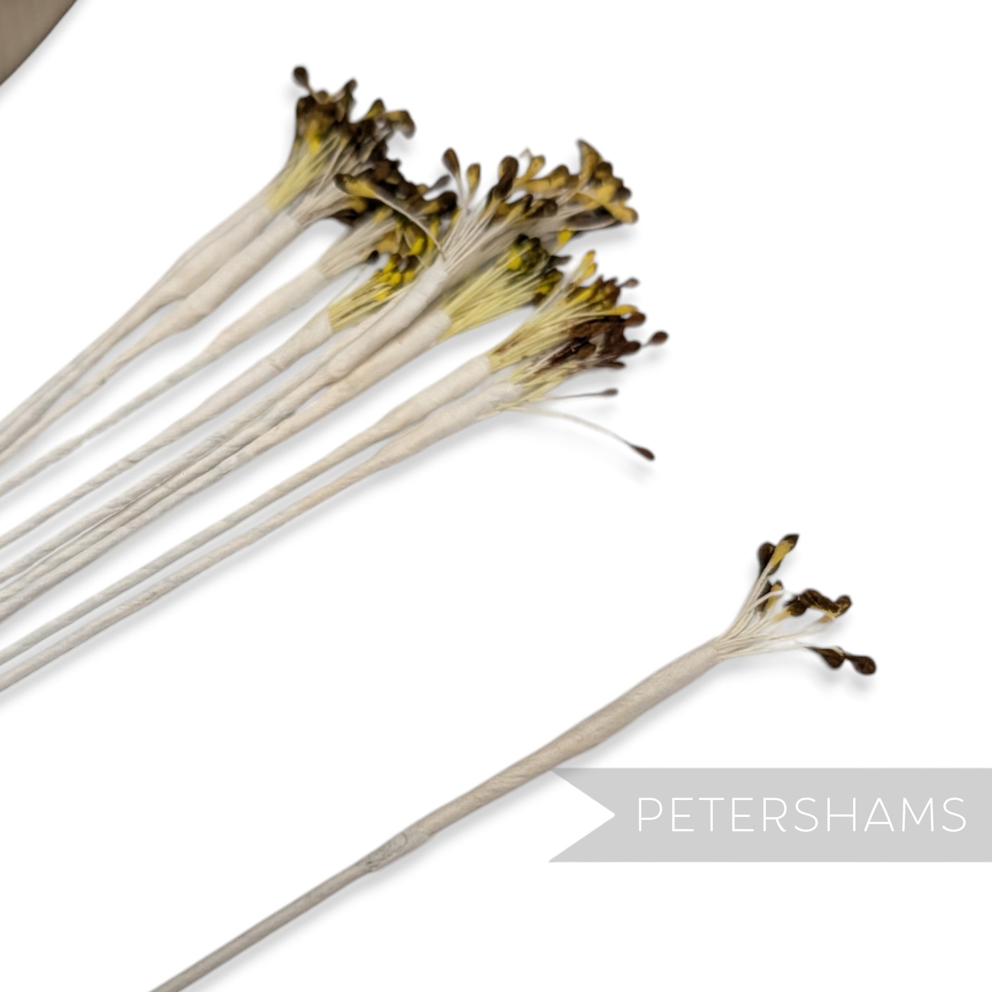 Vintage 1960/70s Long Stemmed Fine Flower Stamens - 12 Stems