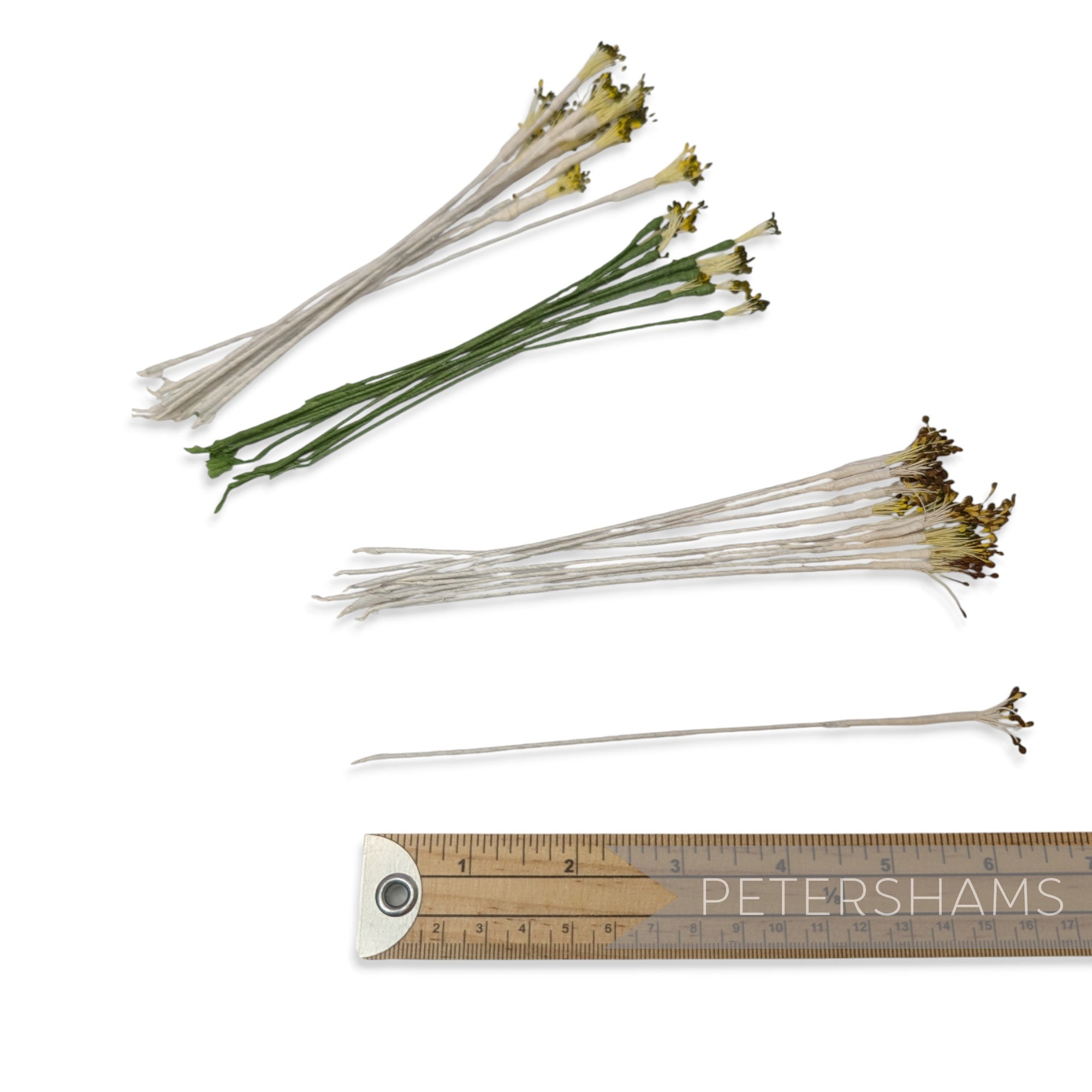 Vintage 1960/70s Long Stemmed Fine Flower Stamens - 12 Stems