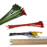 Vintage 1950s Sisal Straw Swirly Flower Stamen Stems - 12 Stems