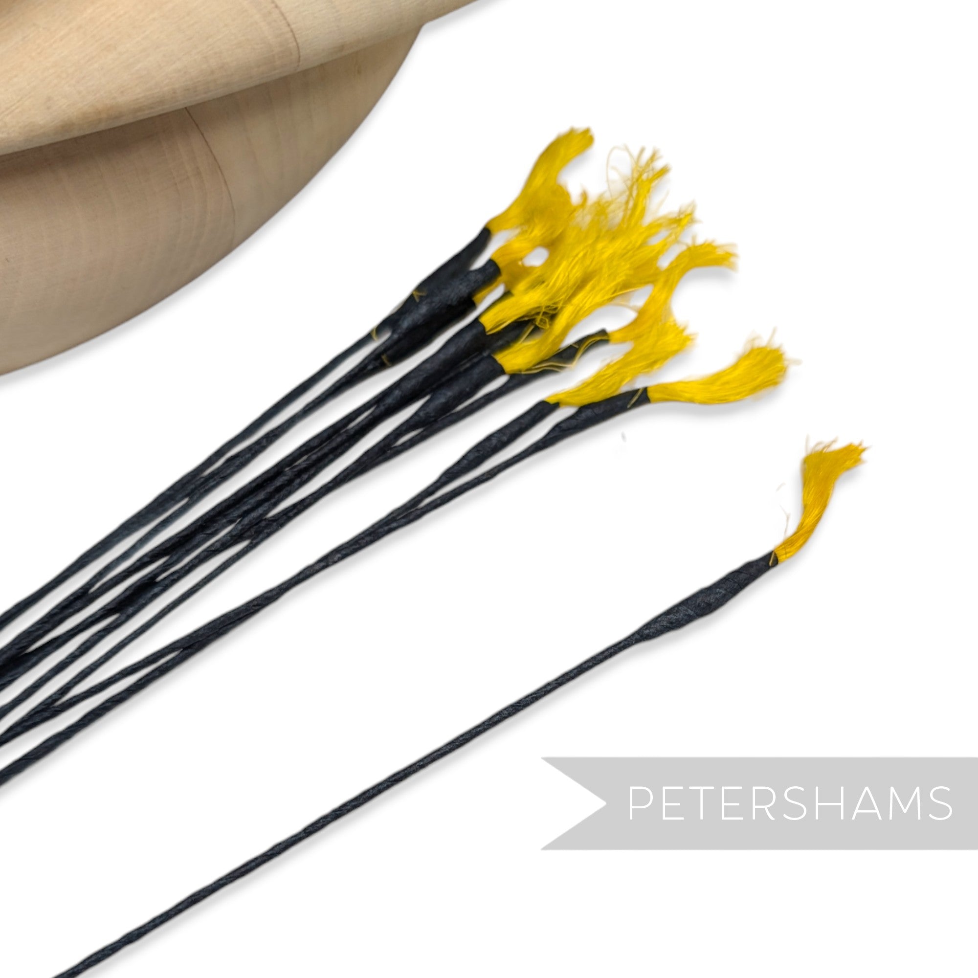 Vintage 1950s Sisal Straw Swirly Flower Stamen Stems - 12 Stems