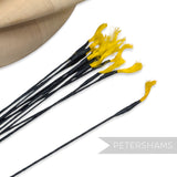 Vintage 1950s Sisal Straw Swirly Flower Stamen Stems - 12 Stems