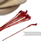 Vintage 1950s Sisal Straw Swirly Flower Stamen Stems - 12 Stems