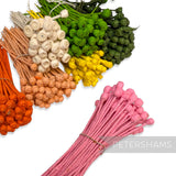 Large Vintage 1940/50s Paper Wrapped Wire Flower Cores