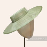 Large Brim Sinamay Boater Fascinator Hat Base