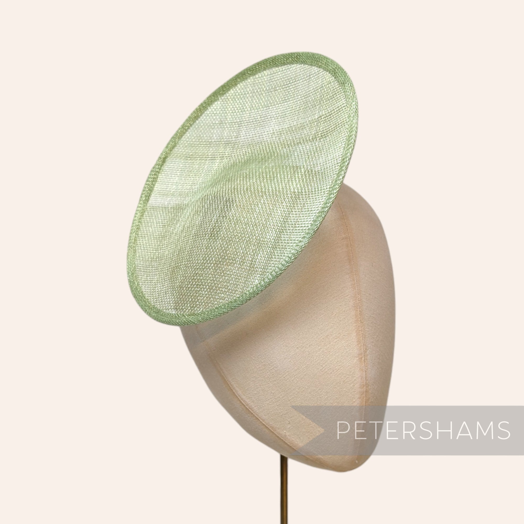 Rounded Scoop 21cm Sinamay Fascinator Hat Base