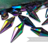 Vintage 1960/70's 21x8mm Pointed Tip Teardrop Beads - Approx. 72 Pieces