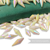 Vintage 1960/70's 21x8mm Pointed Tip Teardrop Beads - Approx. 72 Pieces