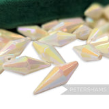 Vintage 1960/70's 21x8mm Pointed Tip Teardrop Beads - Approx. 72 Pieces