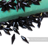 Vintage 1960/70's 21x8mm Pointed Tip Teardrop Beads - Approx. 72 Pieces