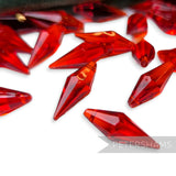 Vintage 1960/70's 21x8mm Pointed Tip Teardrop Beads - Approx. 72 Pieces