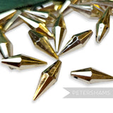 Vintage 1960/70's 21x8mm Pointed Tip Teardrop Beads - Approx. 72 Pieces
