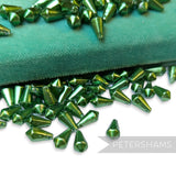 Vintage 1960/70's 12x6mm Pearlescent Soft Faceted Teardrop Bead - Approx. 72 Beads