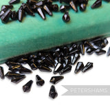 Vintage 1960/70's 12x6mm Pearlescent Soft Faceted Teardrop Bead - Approx. 72 Beads