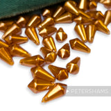 Vintage 1960/70's 12x6mm Pearlescent Soft Faceted Teardrop Bead - Approx. 72 Beads