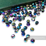 Vintage 1960/70's Small 3mm Round Faceted Beads - Approx. 100 Pieces