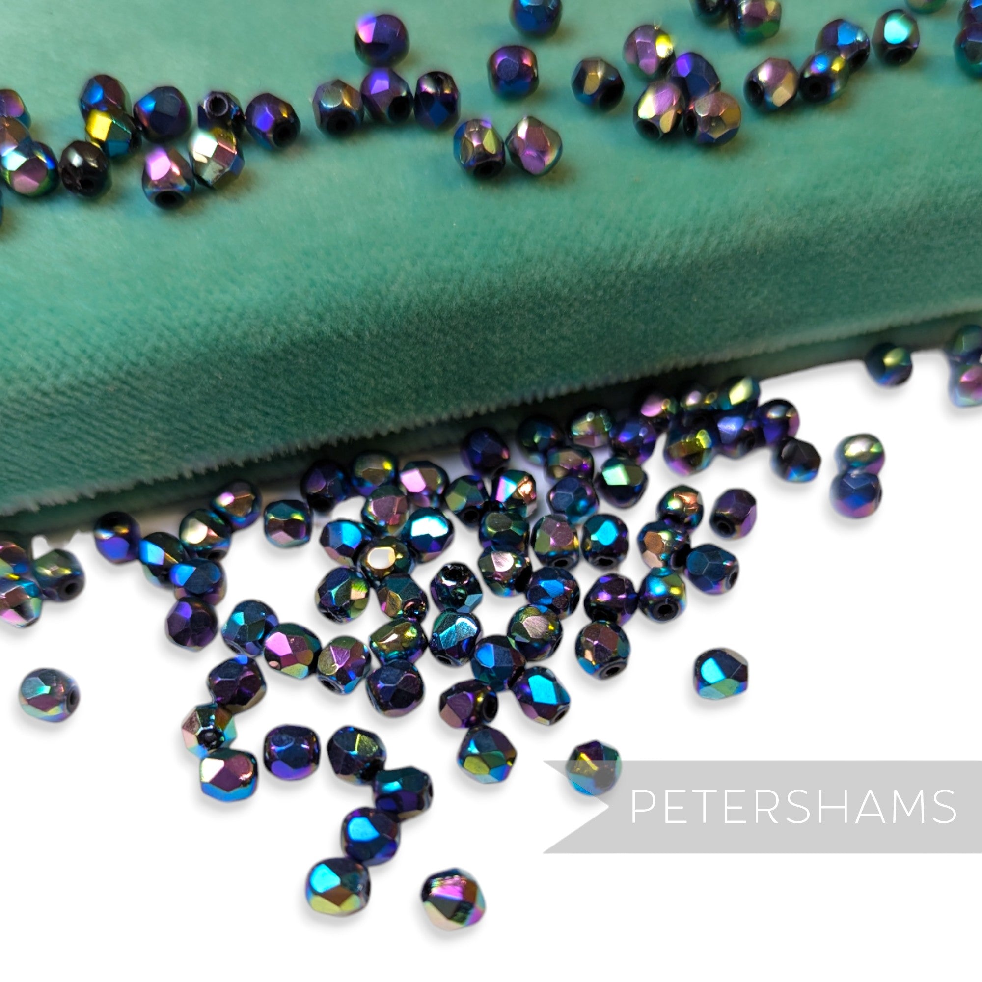 Vintage 1960/70's 5x4mm Round Faceted Beads - Approx. 100 Pieces