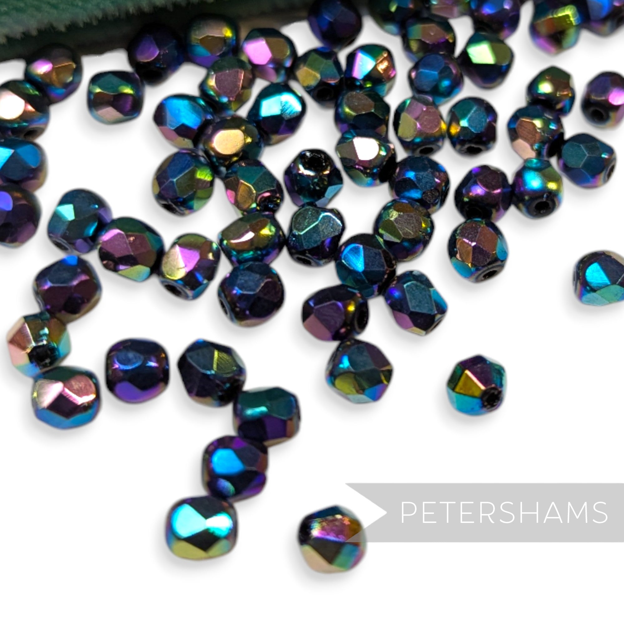 Vintage 1960/70's 5x4mm Round Faceted Beads - Approx. 100 Pieces