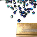 Vintage 1960/70's 5x4mm Round Faceted Beads - Approx. 100 Pieces