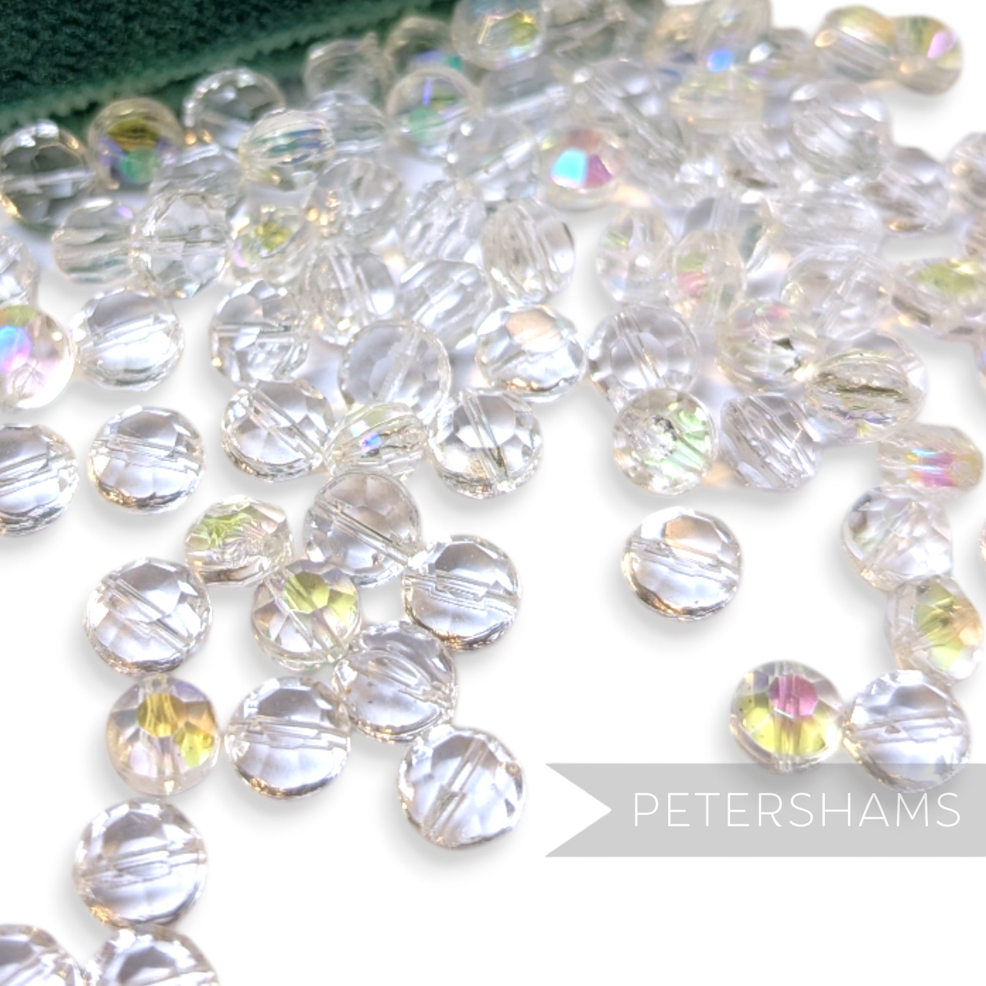 Vintage 1960/70's Mini Round 5x5mm Glass Faceted Beads - 144 Beads