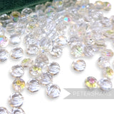 Vintage 1960/70's Mini Round 5x5mm Glass Faceted Beads - 144 Beads