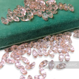 Vintage 1960/70's Glass 10x5mm Flatback Bean Beads - 72 Beads