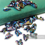 Vintage 1960/70's 15x10mm 'Ears of Corn' Flatback Beads - 36 Pieces