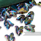 Vintage 1960/70's 15x10mm 'Ears of Corn' Flatback Beads - 36 Pieces