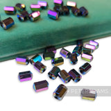 Vintage 1960/70's 10x6mm Octagonal Barrel Beads - 36 Beads