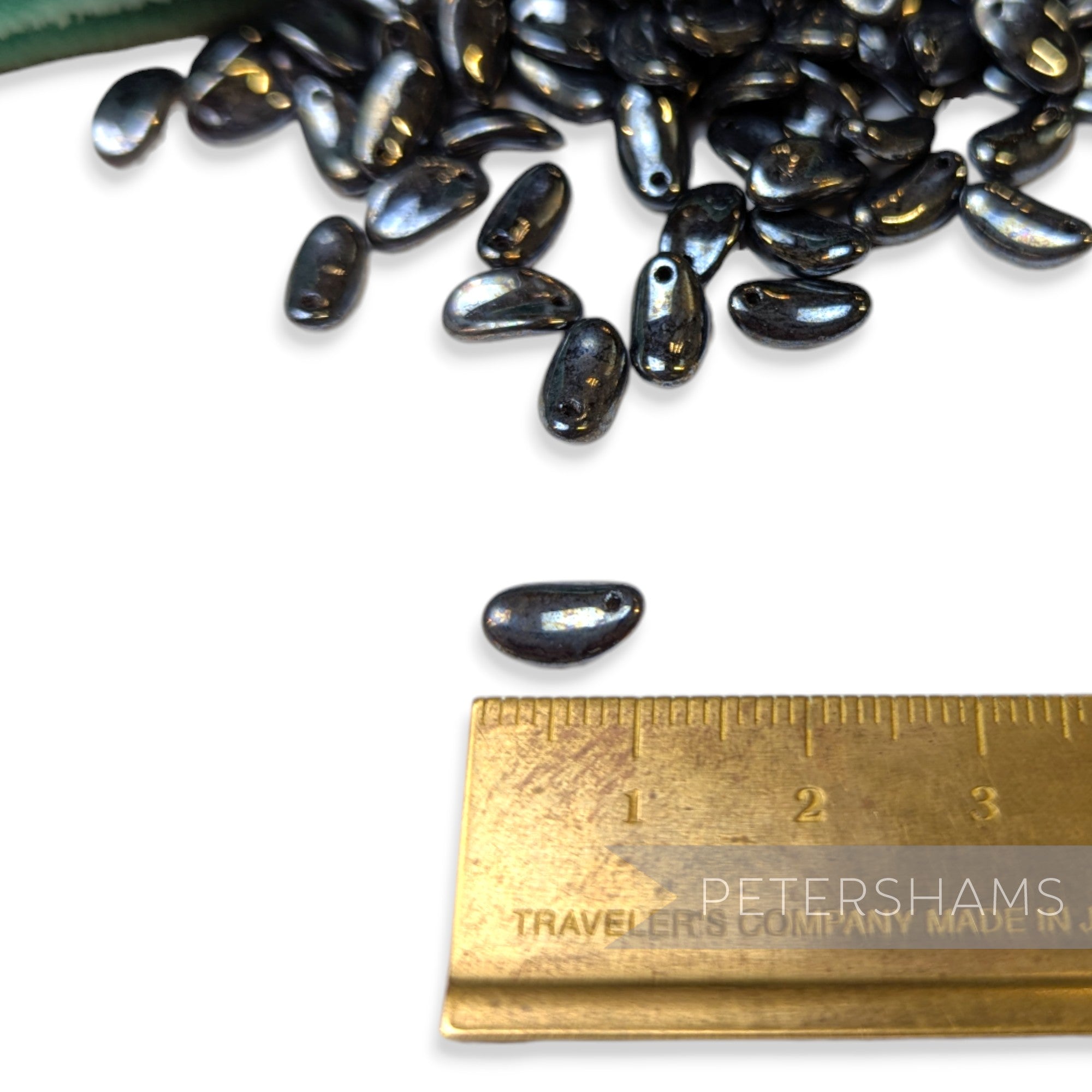 Vintage 1960/70's Glass 10x5mm Smooth Sloped 'Petal' Beads - Approx. 144 Pieces