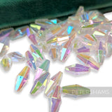 Vintage 1960/70's 12x5mm Faceted Bi-Cone Bead - 72 Pieces