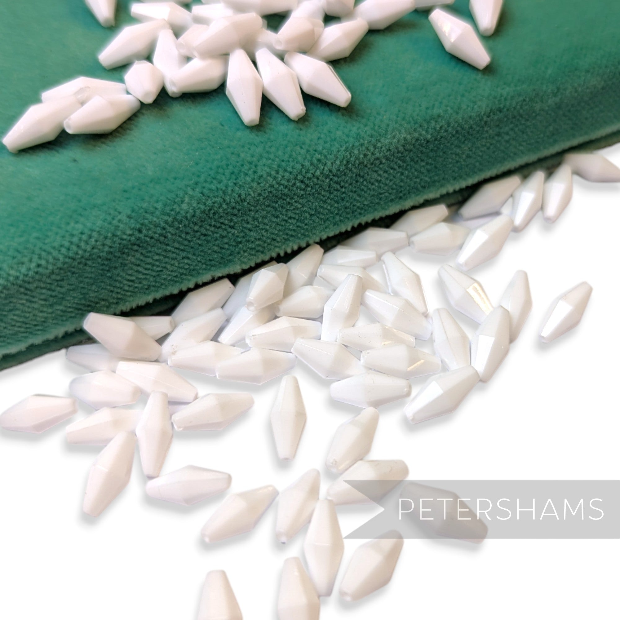 Vintage 1960/70's 12x5mm Faceted Bi-Cone Bead - 72 Pieces