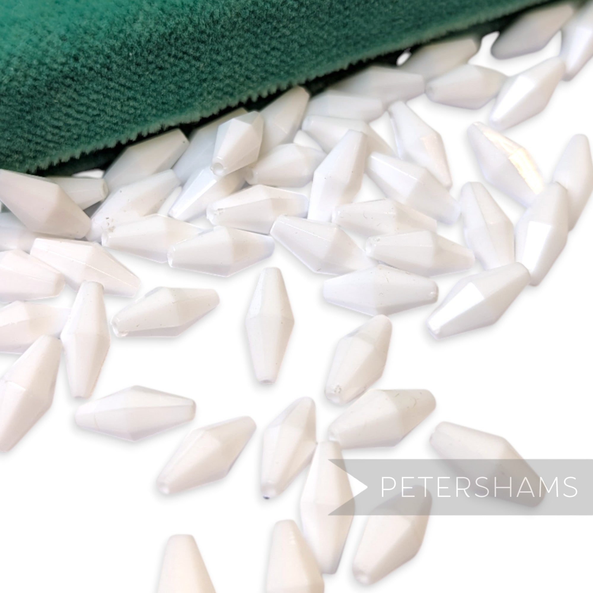 Vintage 1960/70's 12x5mm Faceted Bi-Cone Bead - 72 Pieces