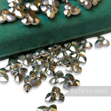 Vintage 1960/70's 12x12mm 'Art Deco Clover' Beads - 36 Pieces