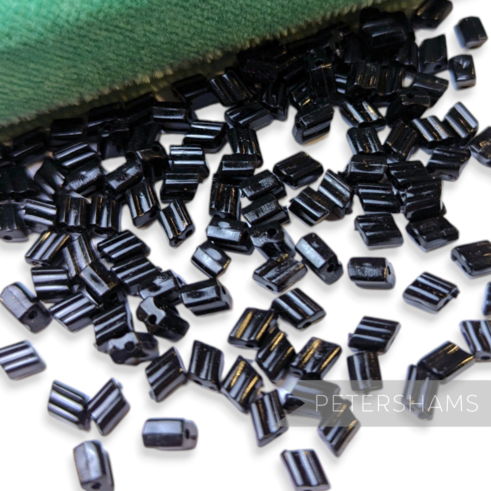 Vintage 1960/70's Tiny 5x5mm Ridged Rhombus Bead - Approx. 200 Beads