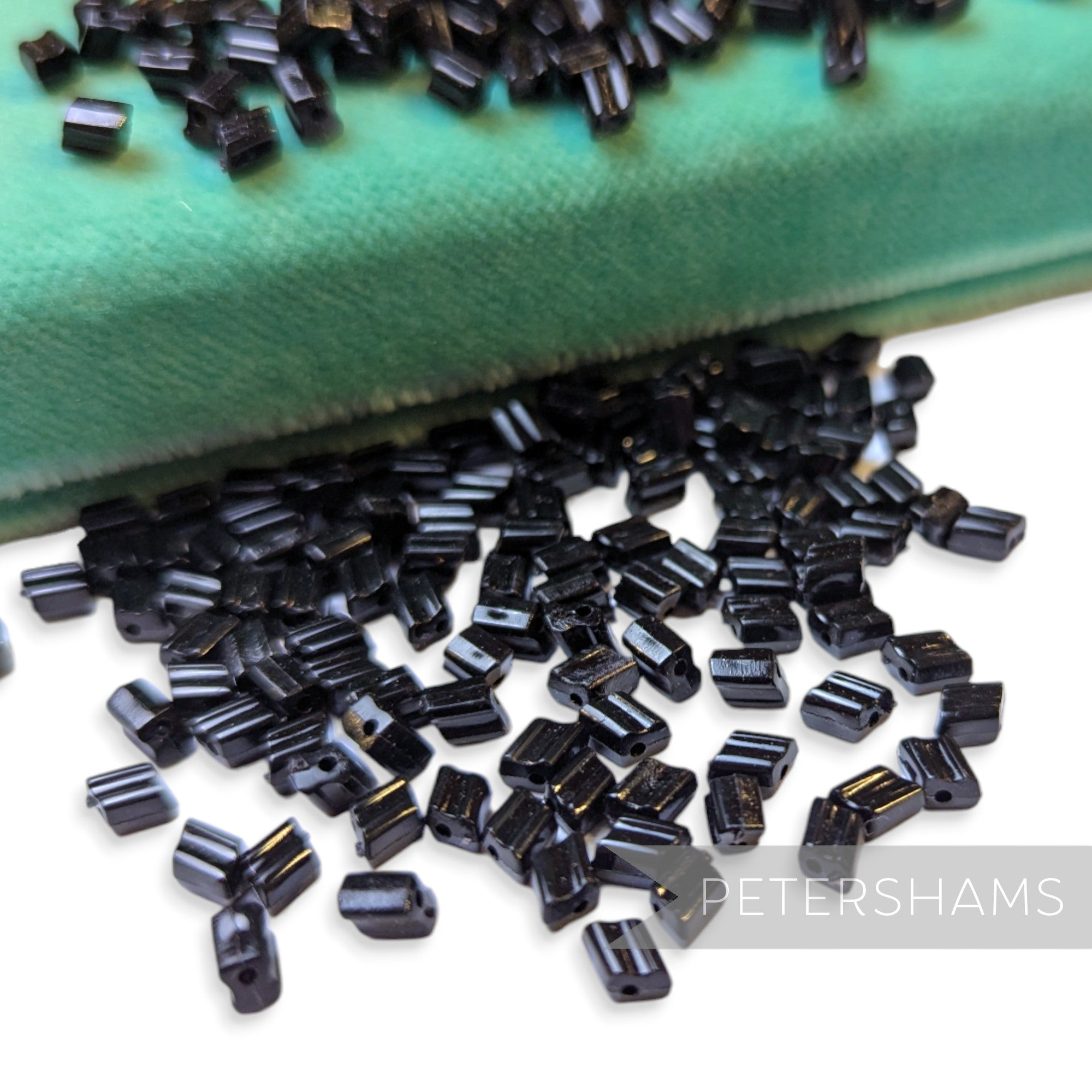 Vintage 1960/70's Tiny 5x5mm Ridged Rhombus Bead - Approx. 200 Beads