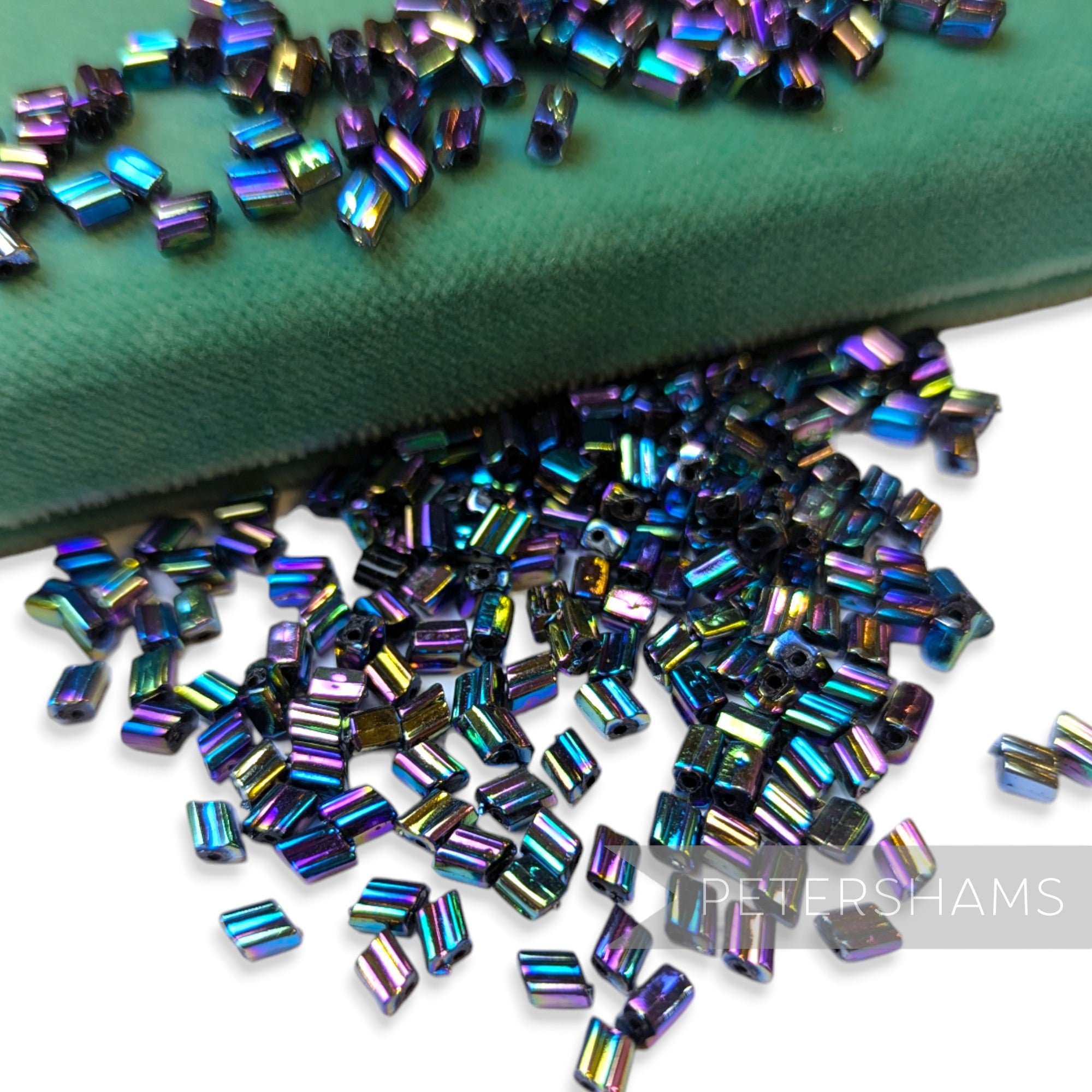 Vintage 1960/70's Tiny 5x5mm Ridged Rhombus Bead - Approx. 200 Beads
